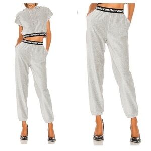 Alexander Wang Logo Corduroy Jogger Pants